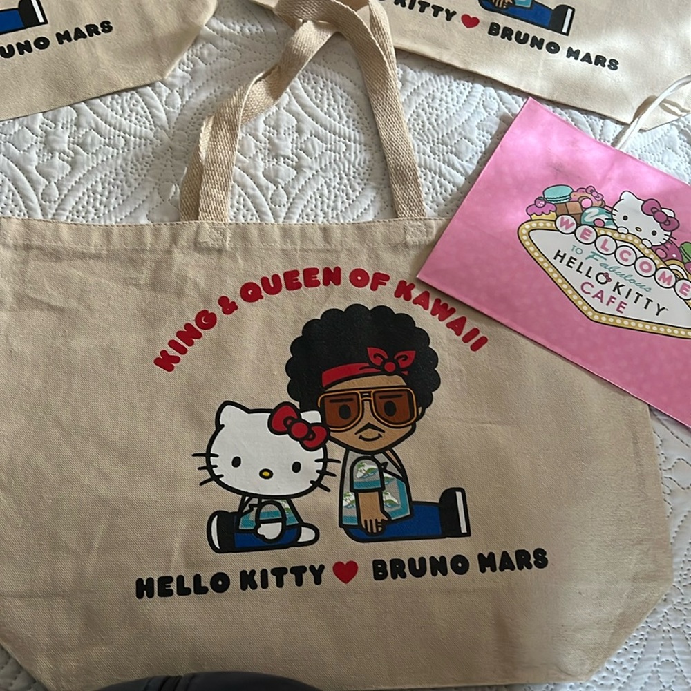 Bruno Mars Hello Kitty Tote Bag from Las Vegas